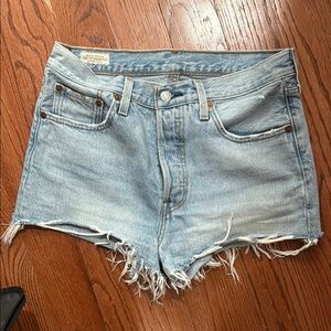 Levi’s Light Blue Denim Women's Shorts 28